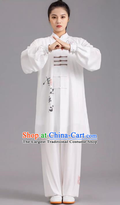 Tai Chi Clothes Competition Practice Loose Silk Hemp Elegant Martial Arts Morning Exercise Men And Women