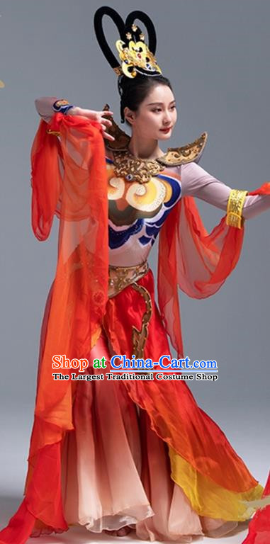 Dunhuang Flying Fairy Elegant Chinese Style Classical Performance Costumes Rebound Pipa Gorgeous Dance Costumes