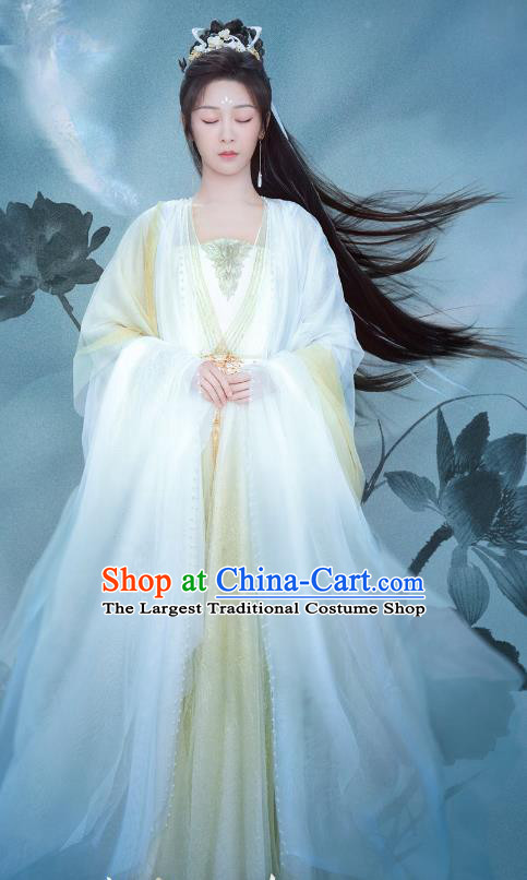 Immortal Samsara Fairy Yan Dan Clothing China Period TV Series Chen Xiang Ru Xie Yang Zi Replica Costumes Ancient Flower Goddess Dress