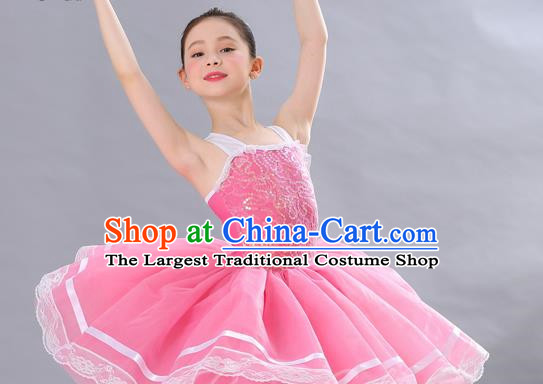 Children Sequined Gauze Skirt Dance Costume Girls Performance Costume Professional Stage Costume Ballet Skirt