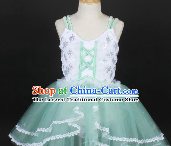 Children Princess Dress Suspenders Spring And Summer Dance Skirt Stage Costume Performance Costume