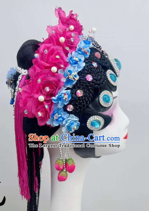 Chinese Dance National Style Opera Headdress Dance Headdress Wig Spring Boudoir Dream National Dance Art Examination Performance Headdress