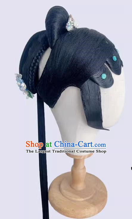Spring Festival Gala Chinese Classical Dance Yijiang Qingshui Repertoire Dance Headgear Chinese Style Opera Wig Headgear Art Examination Headgear