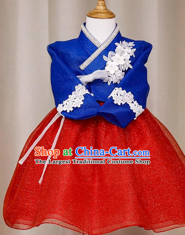 Girls Hanbok Host Speech Performance Photography Clothing Dance Stage Dress Skirt