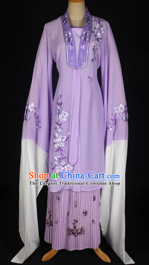 Purple Female Pair Phi Yue Opera Costume Huadan Clothes Pair