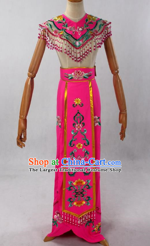 Rose Red Cloud Shoulder Long Bag Skirt Belt Wearing Huadan Costume Female Lady Clothes Chinese Style Costume Ancient Costume