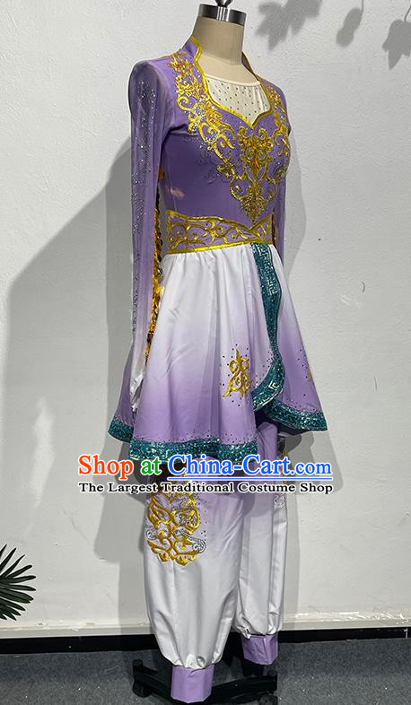 Uyghur Dance Performance Clothing for Adults Practicing Kung Fu Female Students Art Examination Grade China Xinjiang Performance Clothing