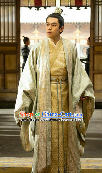China Ancient Prince Hanfu Garments Traditional Male Costumes TV Series New Life Begins Young Master Yin An Clothing