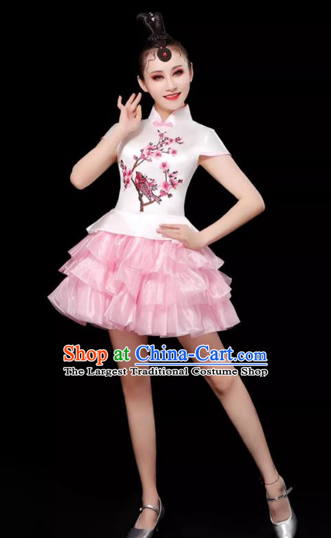 Modern Dance Costume Female Opening Dance Suit Tutu Skirt Adult Stage Dancer Skirt Square Dance Costume