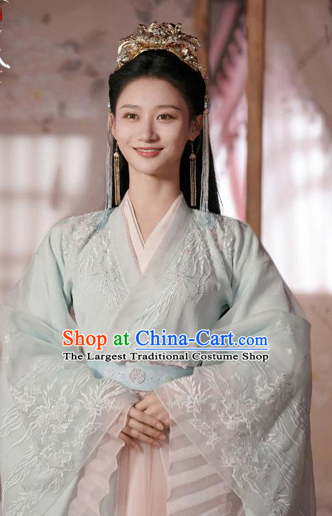 China Ancient Princess Costumes TV Series The Starry Love Liguang Qingkui Dress Goddess Hanfu Clothing