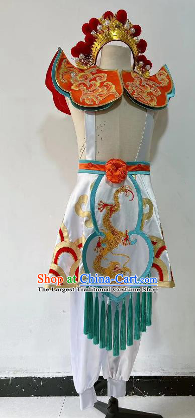 China Children Drum Dance Outfit Group Dance Clothing Professional Stage Performance Costume