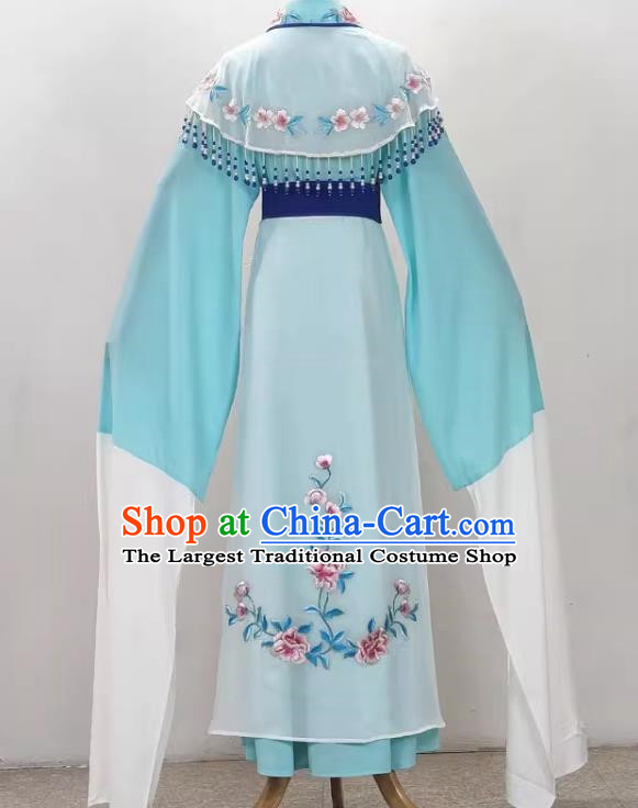 Blue Peony Hua Dan Miss Costume Princess Costume Drama Opera Yue Opera Qiong Opera Huangmei Stage Costume