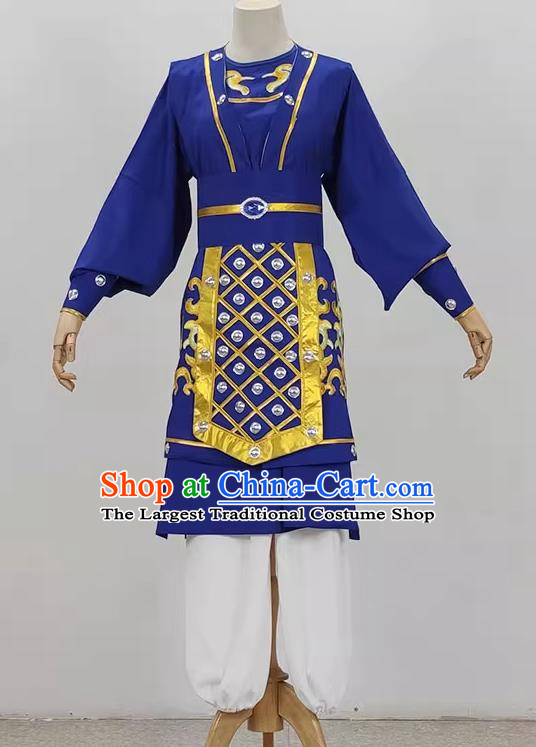 High End Troupe Dragon Embroidered Military Uniforms Yue Opera Drama Costumes Huangmei Opera And Qiong Opera Costumes Dance Costumes