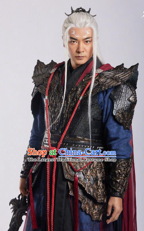 Till The End of The Moon Warrior God Di Min Replica Clothing China Xianxia TV Series Ancient General Costumes