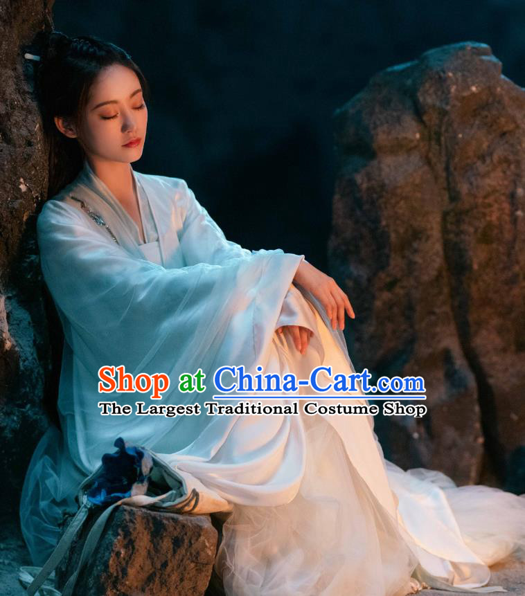Romantic TV Series Miss The Dragon Gu Qing Yang Dress China Ancient Fairy Costumes Princess Clothing