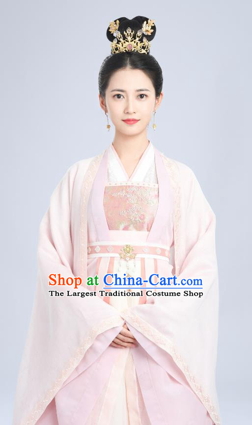 Chinese Ancient Court Concubine Clothing TV Drama Unchained Love Bu Yin Lou Costumes Traditional Hanfu