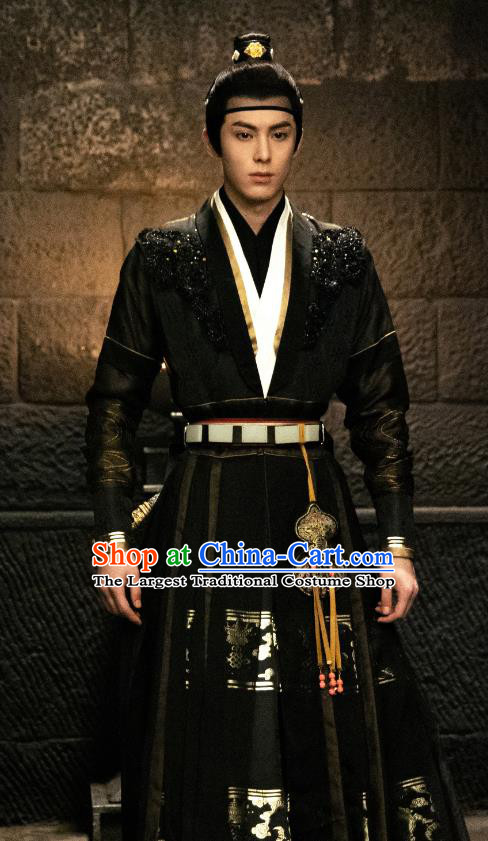 Chinese Ancient Swordsman Costumes TV Drama Unchained Love Eunuch Xiao Duo Outfit Traditional Song Dynasty Male Clothing