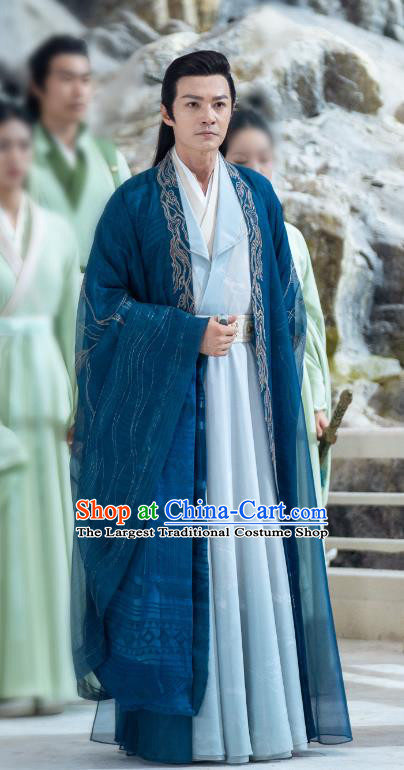 China Ancient Kung Fu Master Costumes Drama Chong Zi Swordsman Leader Zhuo Yao Clothing