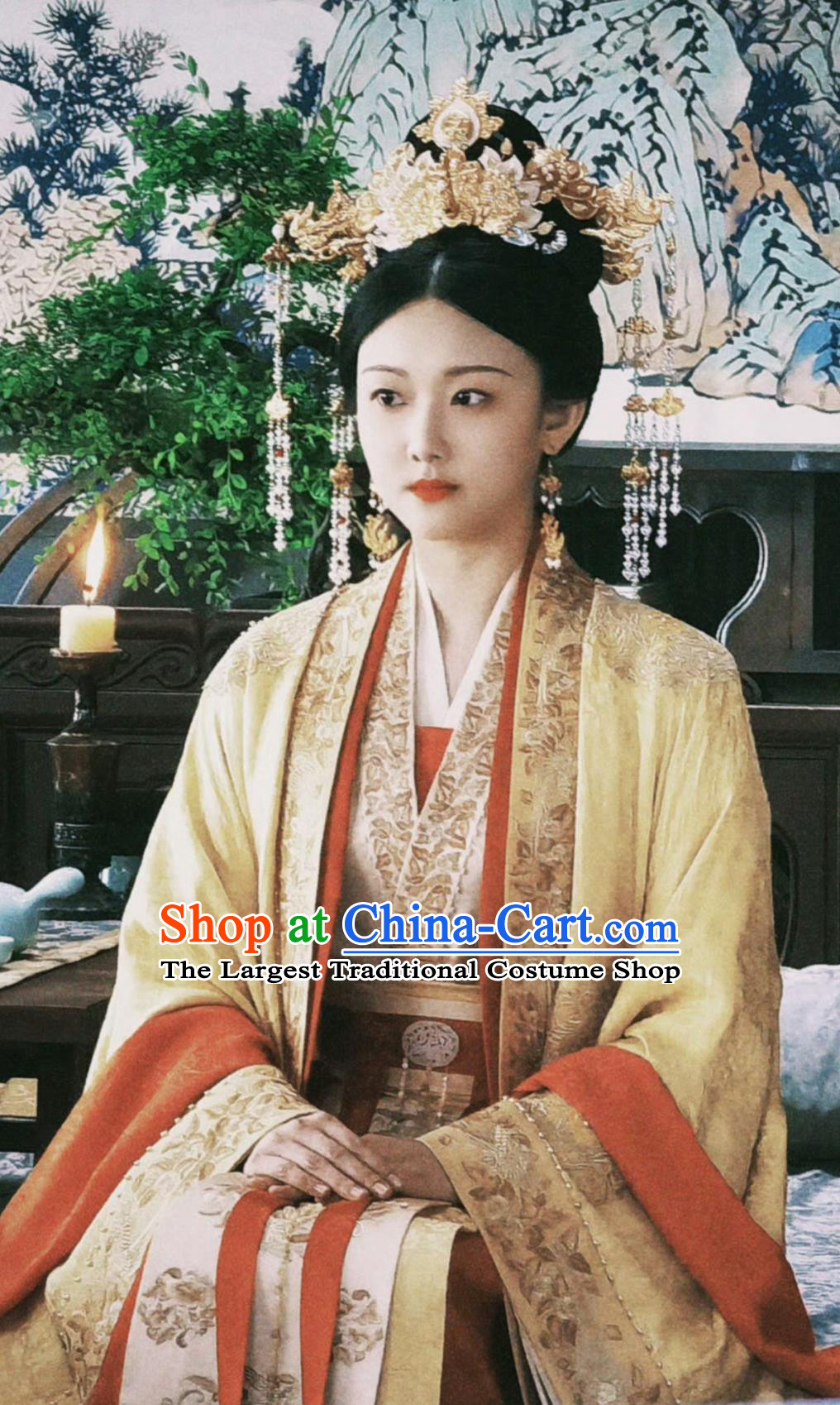 TV Series Drama Go East Empress Costume Ancient China Royal Queen Clothing Traditional Chinese Tang Dynasty Court Woman Hanfu