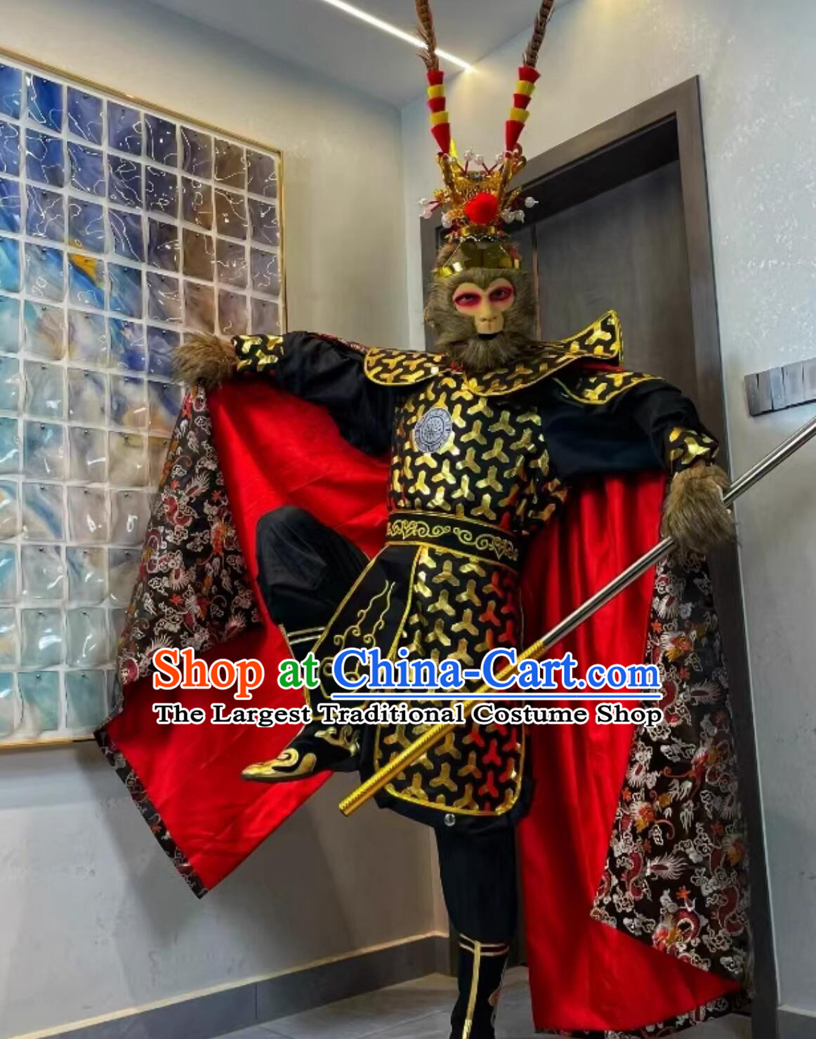 Journey to the West Monkey King Outfit Black Myth Wukong Clothing Halloween Cosplay Costume