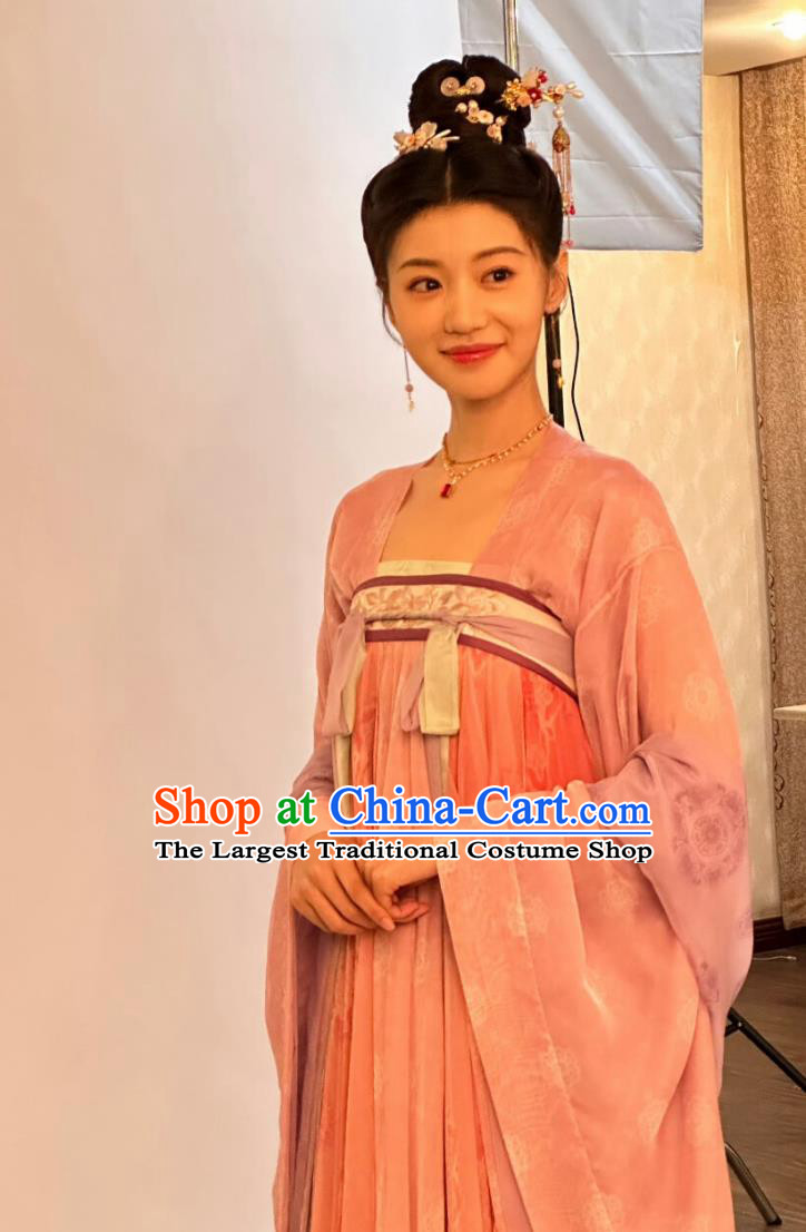 TV Series Drama Go East Lin Su Su Costume Ancient Chinese Tang Dynasty Woman Clothing Traditional China Noble Lady Hanfu Dress