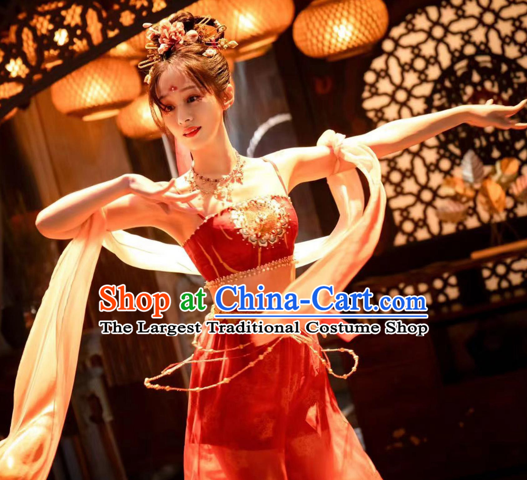 Traditional China Classical Dance Dress TV Series Drama Strange Tales of Tang Dynasty Dance Lady Costume Ancient Chinese Young Woman Clothing