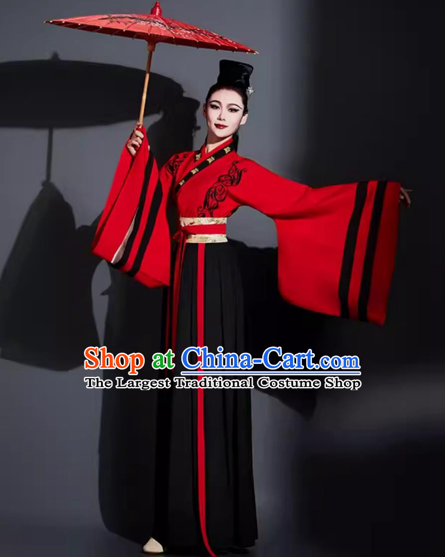 Traditional Hanfu Dance Clothing China Classical Dance Dress Chinese Umbrella Dance Fan Dance Costume