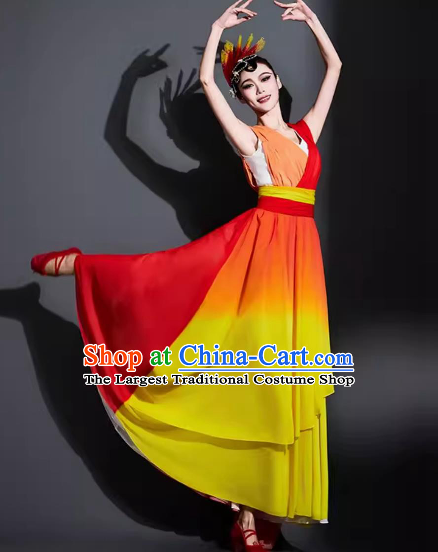 China Opening Dance Woman Dress Chinese Classical Dance Costume Traditional Stage Performance Clothing