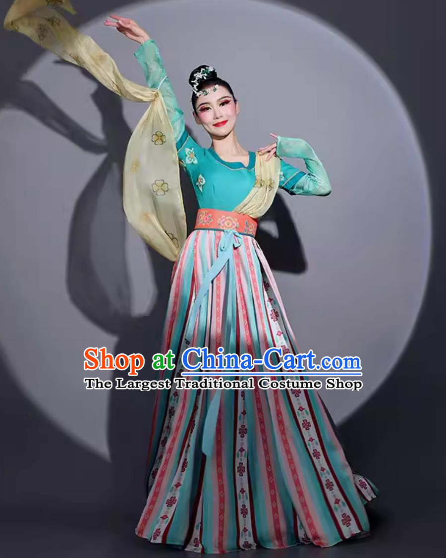 Chinese Chang An Tang Dance Costume Traditional Woman Hanfu Dress China Classical Dance Clothing