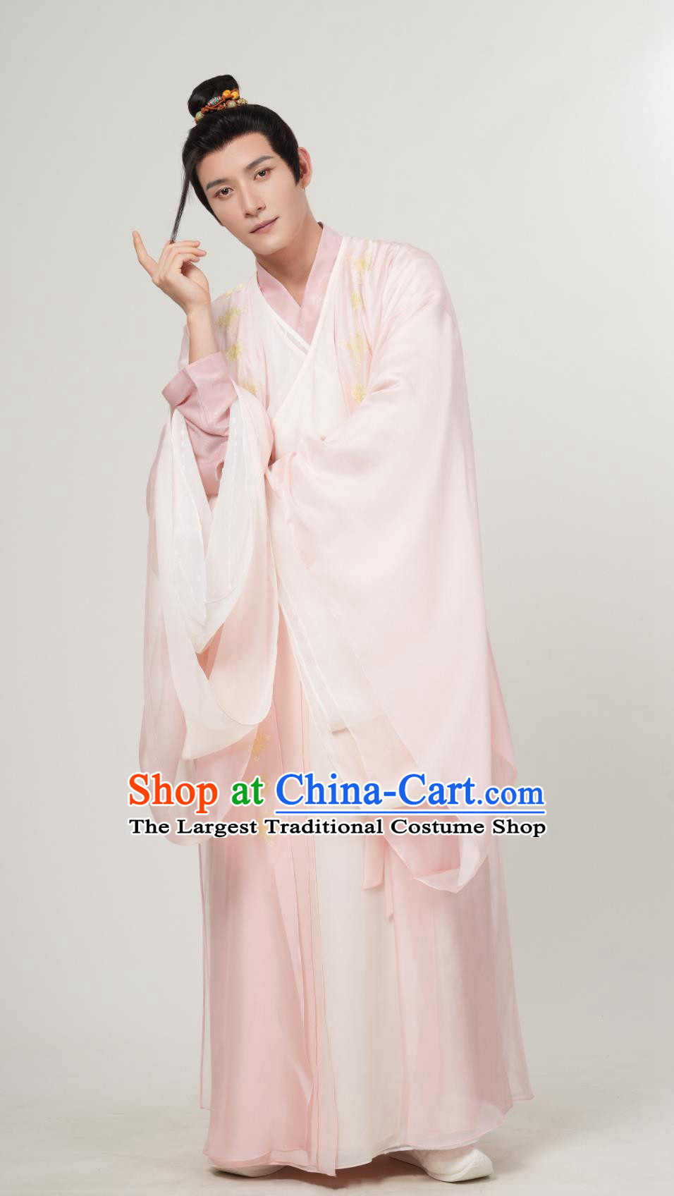 Ancient Chinese Young Childe Clothing Traditional China Hanfu TV Series Drama Strange Tales of Tang Dynasty He Yu Lang Pink Costume