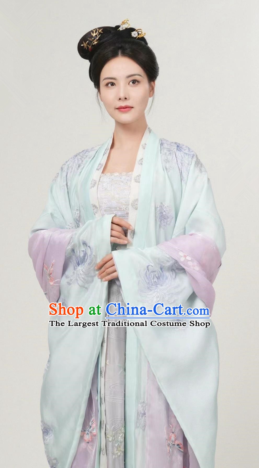 Traditional China Hanfu Dress TV Series Drama Strange Tales of Tang Dynasty Mistress Cao Yin Costume Ancient Chinese Noble Woman Clothing