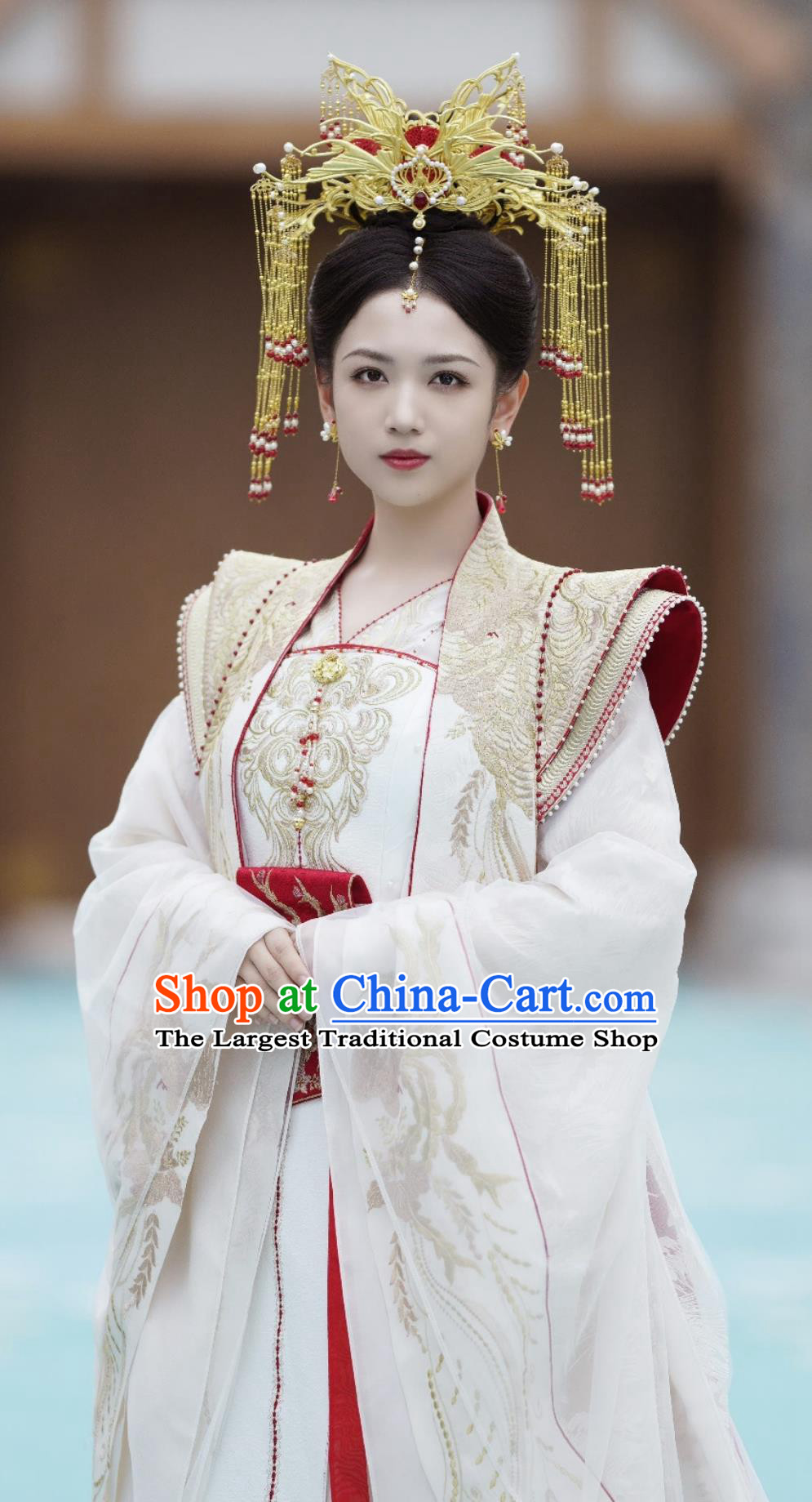 Ancient China Royal Queen Clothing Traditional Chinese Court Hanfu Dress TV Series Drama Lost You Forever Empress Haoling Yi A Nian Costume