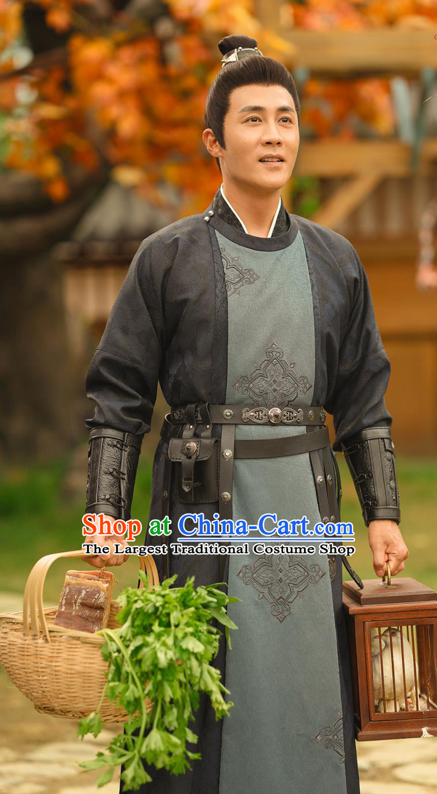 Traditional Chinese Tang Dynasty Swordsman Hanfu TV Series Drama Go East Wang Kun Wu Costume Ancient China Warrior Clothing