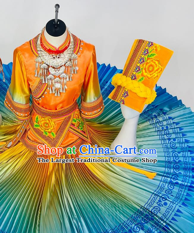 Ethnic Minority Tujia Dance Costumes High End Ethnic Dance Costumes Yi And Miao Costumes