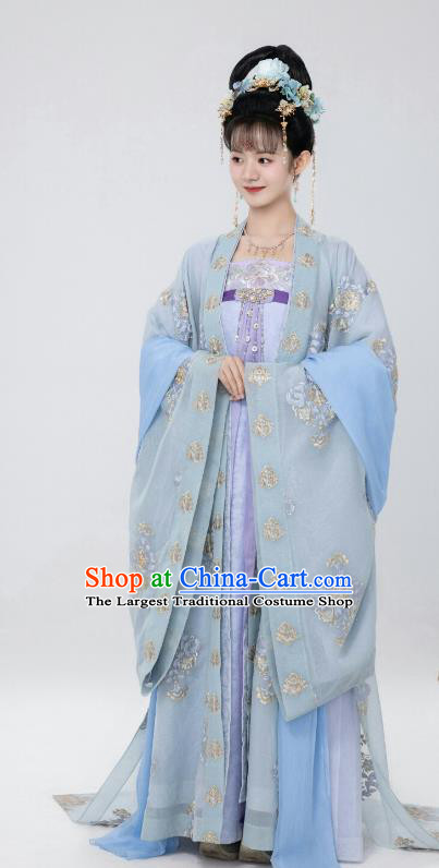 Chinese Ancient Tang Dynasty Noble Lady Clothing TV Series Royal Rumours Patrician Woman Du XIu Ying Dresses