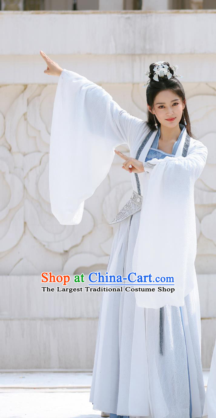 Chinese Ancient Goddess Clothing Xian Xia TV Series Sword and Fairy 4 Super Heroine Su Yao Dresses