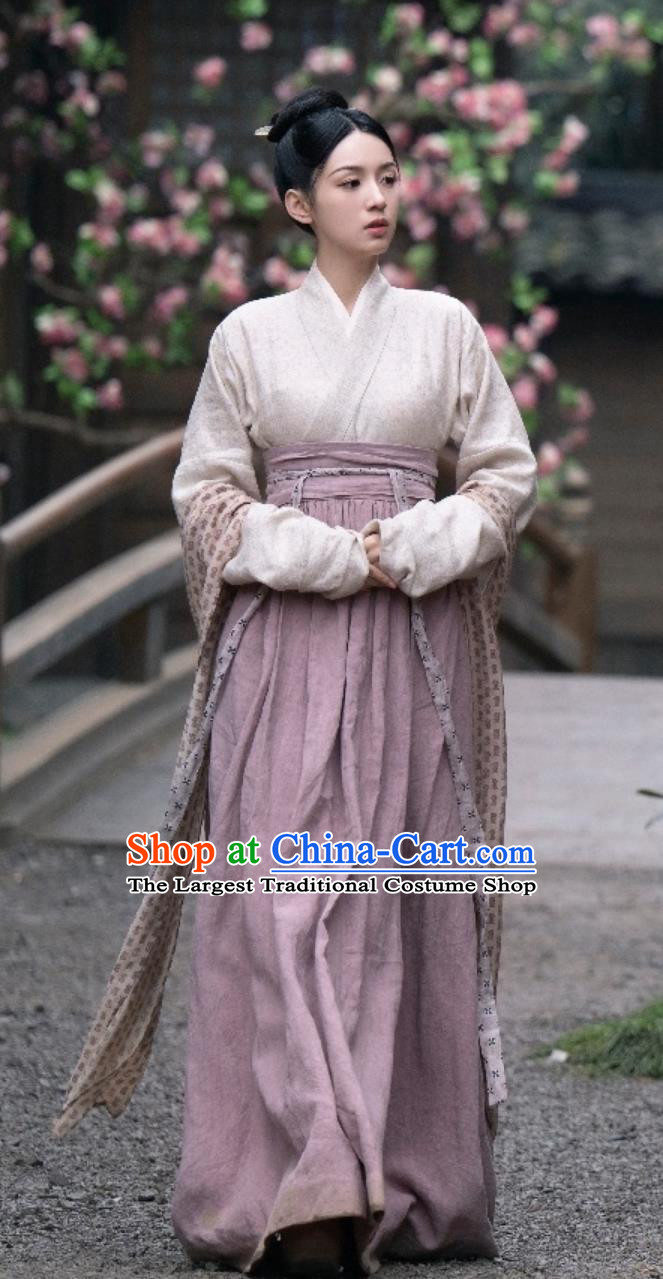 Chinese Song Dynasty Young Lady Hanfu Clothing TV Series Scent Of Time Ancient Mistress Hua Qian Dresses