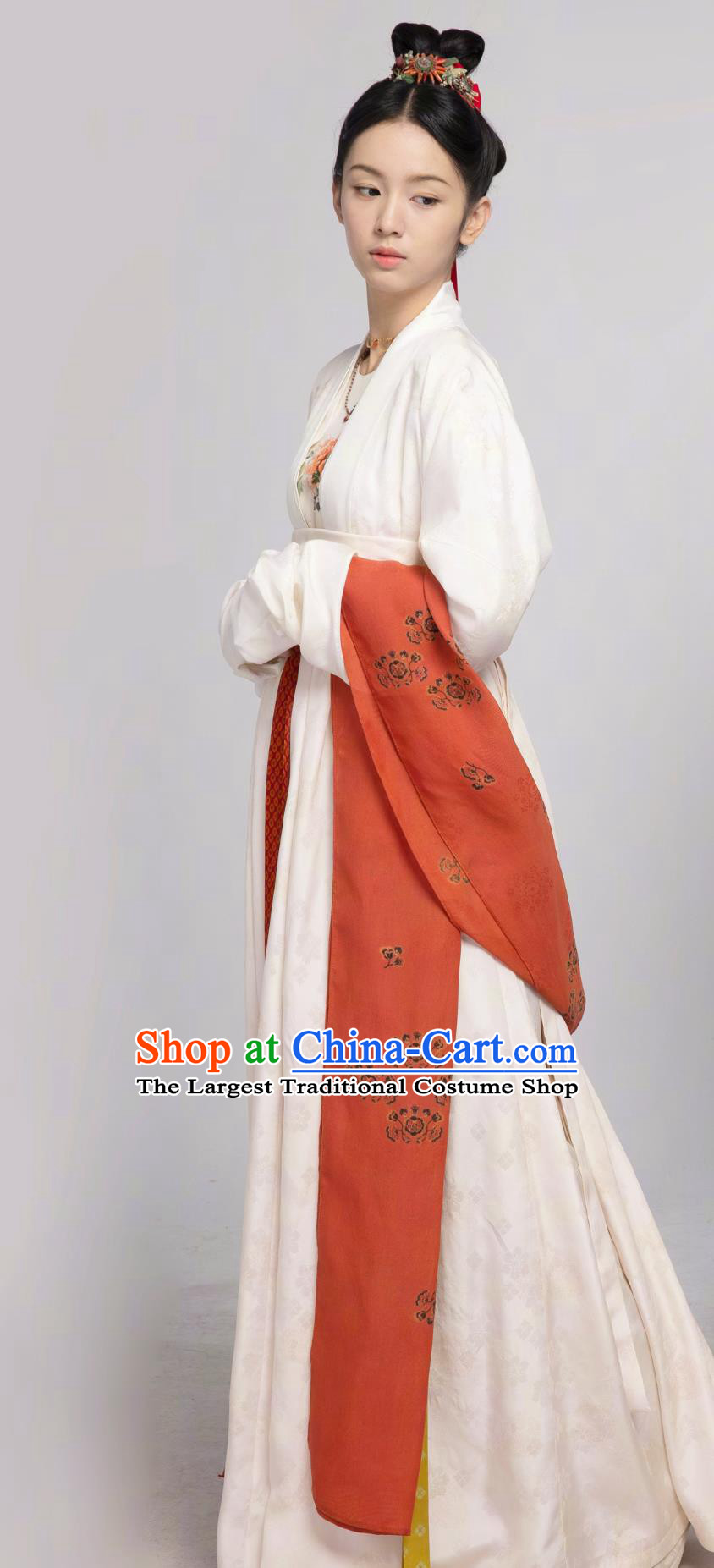 Chinese Song Dynasty Noble Lady Clothing TV Series Scent Of Time Ancient Young Mistress Hua Qian Hanfu Dresses