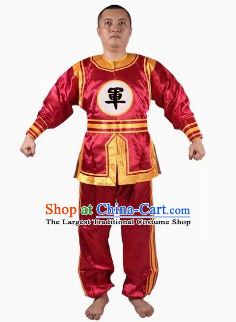 Chinese Ancient Costume Uniforms Military Uniforms Qing Dynasty Role Performance Uniforms Military Uniforms Ancient Soldier Official Uniforms Performance Costumes