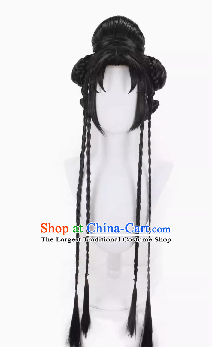 Cosplay Fake Hair King Pesticide Miyue Skin Cos Bai Jingjing Hair Bag Braid Custom Wig