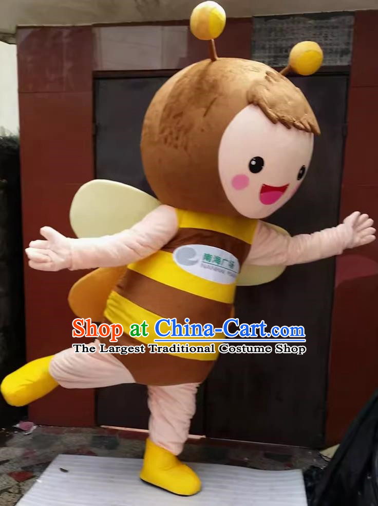 Big Bee Doll Costume Customized Brand Promotion Mascot Cartoon Adult Wearing Doll Costume Suit Distributing Flyer Puppet