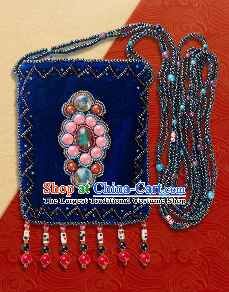 Mongolian Ethnic Style Jewelry Retro Bags Women Gemstone Bags Children Tibetan Clothing Accessories