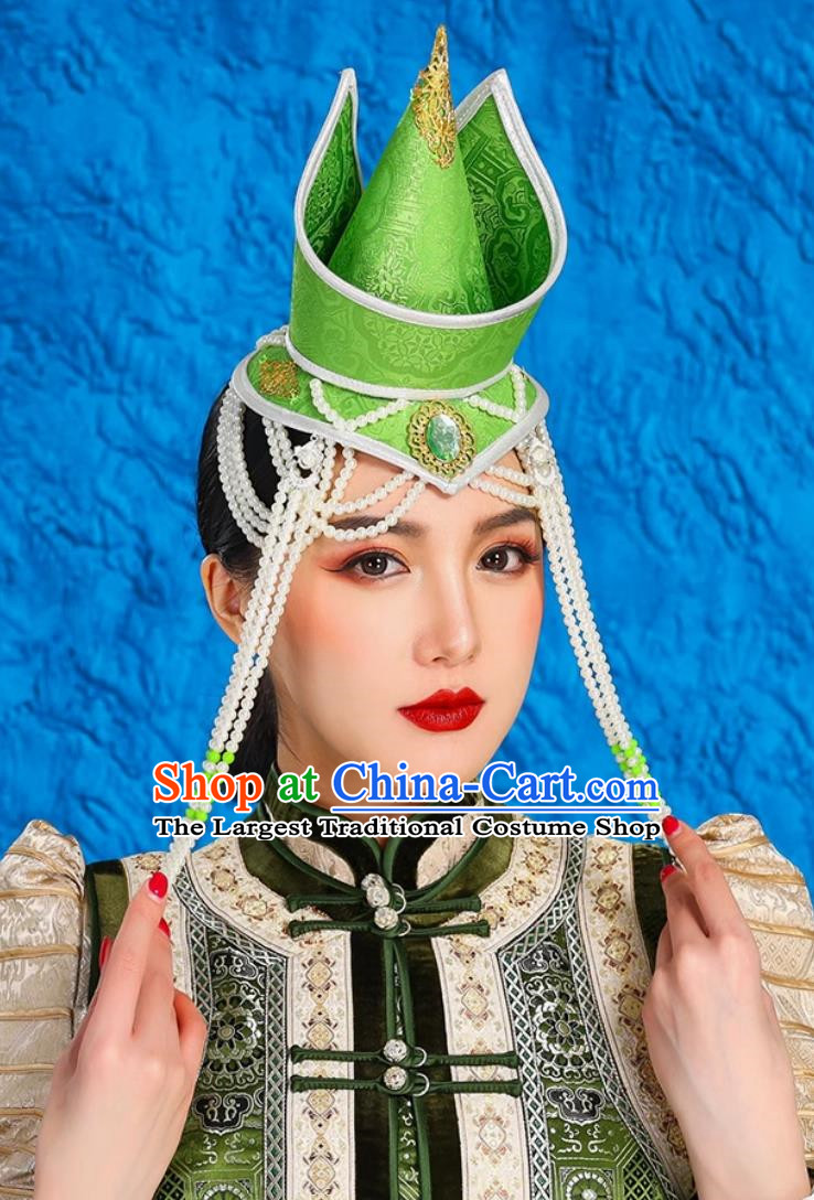 Mongolian Performance Headwear Minority Style Dance Performance Catwalk Hat Photography Hair Accessories
