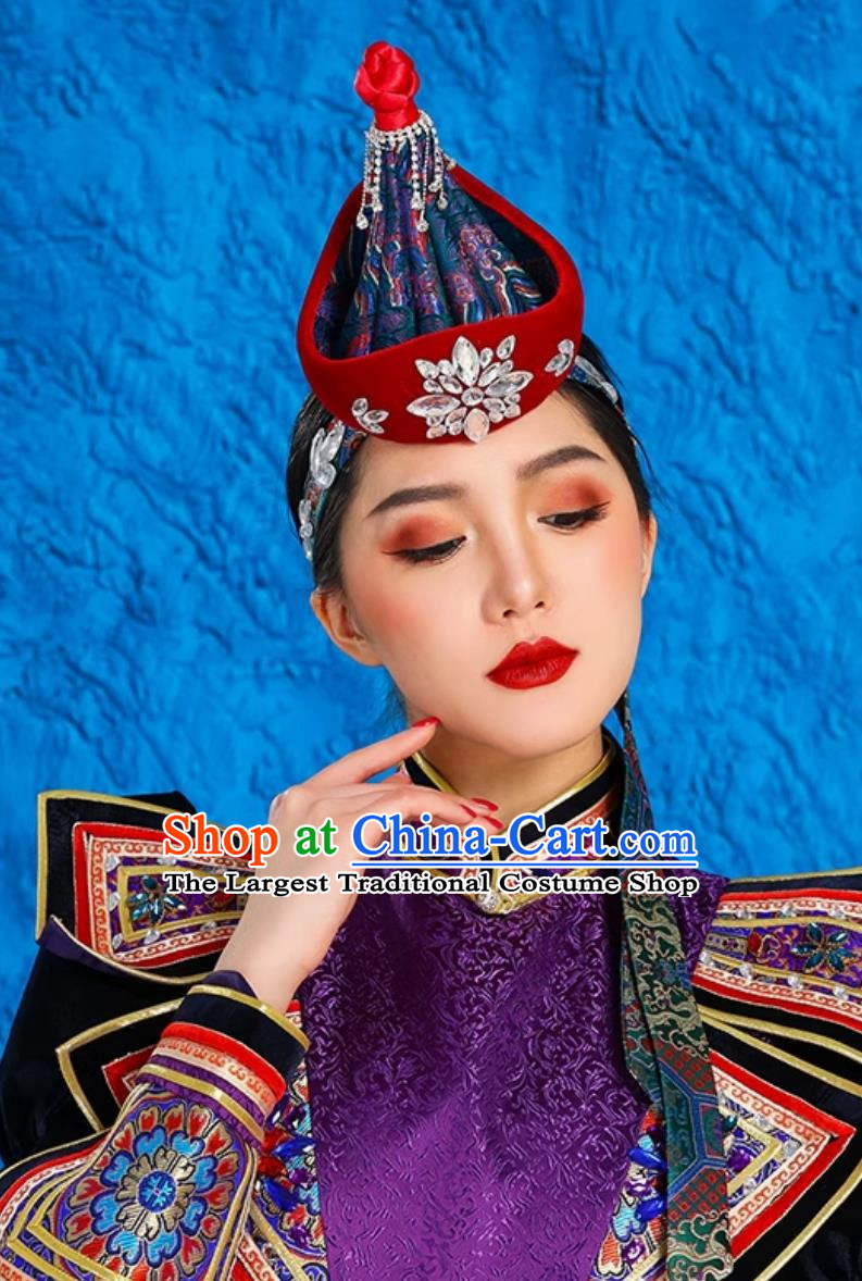 Ethnic Style Ancient Crown Mongolian Exotic Hat Hair Accessories Bride Dance Performance