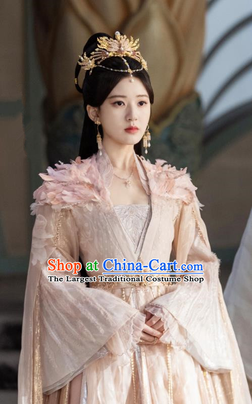 2024 Xian Xia TV Series The Last Immortal Goddess Feng Yin Costumes Chinese Ancient Princess Pink Dress Clothing