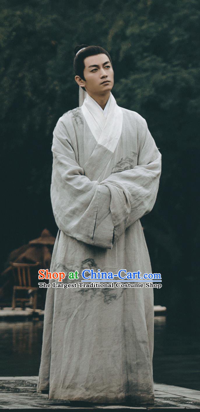 China Traditional Ming Dynasty Hanfu Ancient Scholar Clothing TV Drama The Ingenious One Yun Xiang Robes