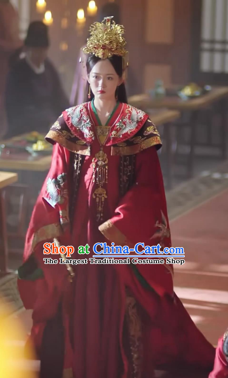 Chinese TV Series Jun Jiu Ling Chu Jiuling Wedding Dress Ancient Empress Costumes