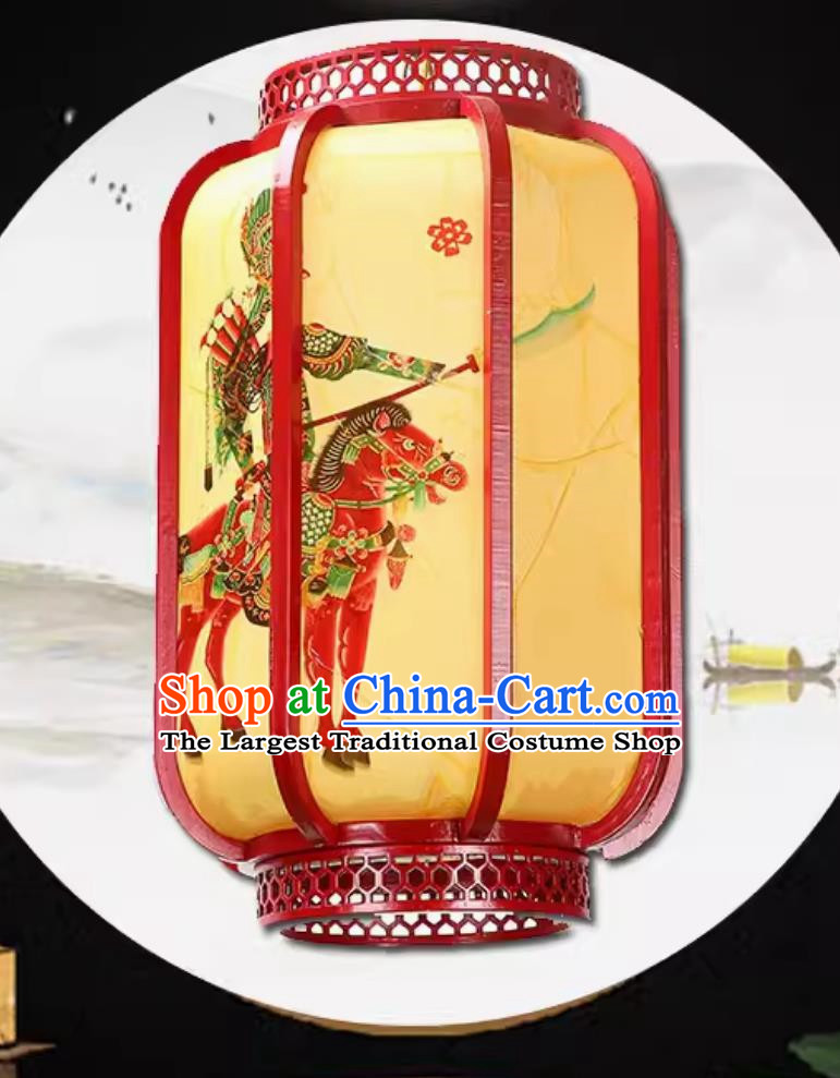 25cm Sheepskin Lantern Custom Red Chandelier Antique Chinese Style Handmade Palace Lantern