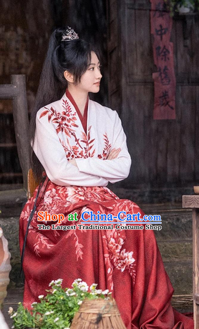 China Ancient Clothing TV Series Wonderland of Love Swordswoman Cui Lin Dress Chinese Ancient Heroine Costumes