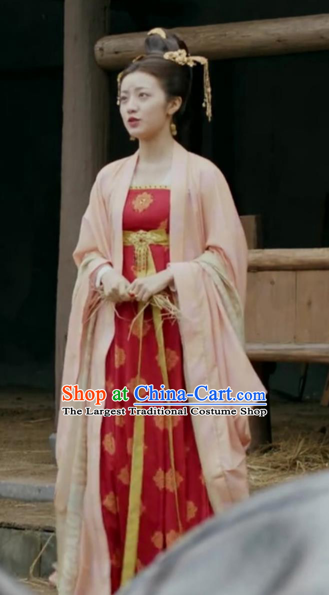 TV Series The Promise of Chang An Hanfu Dress Ancient China Princess Clothing Chinese Traditional Tang Dynasty Woman Costumes